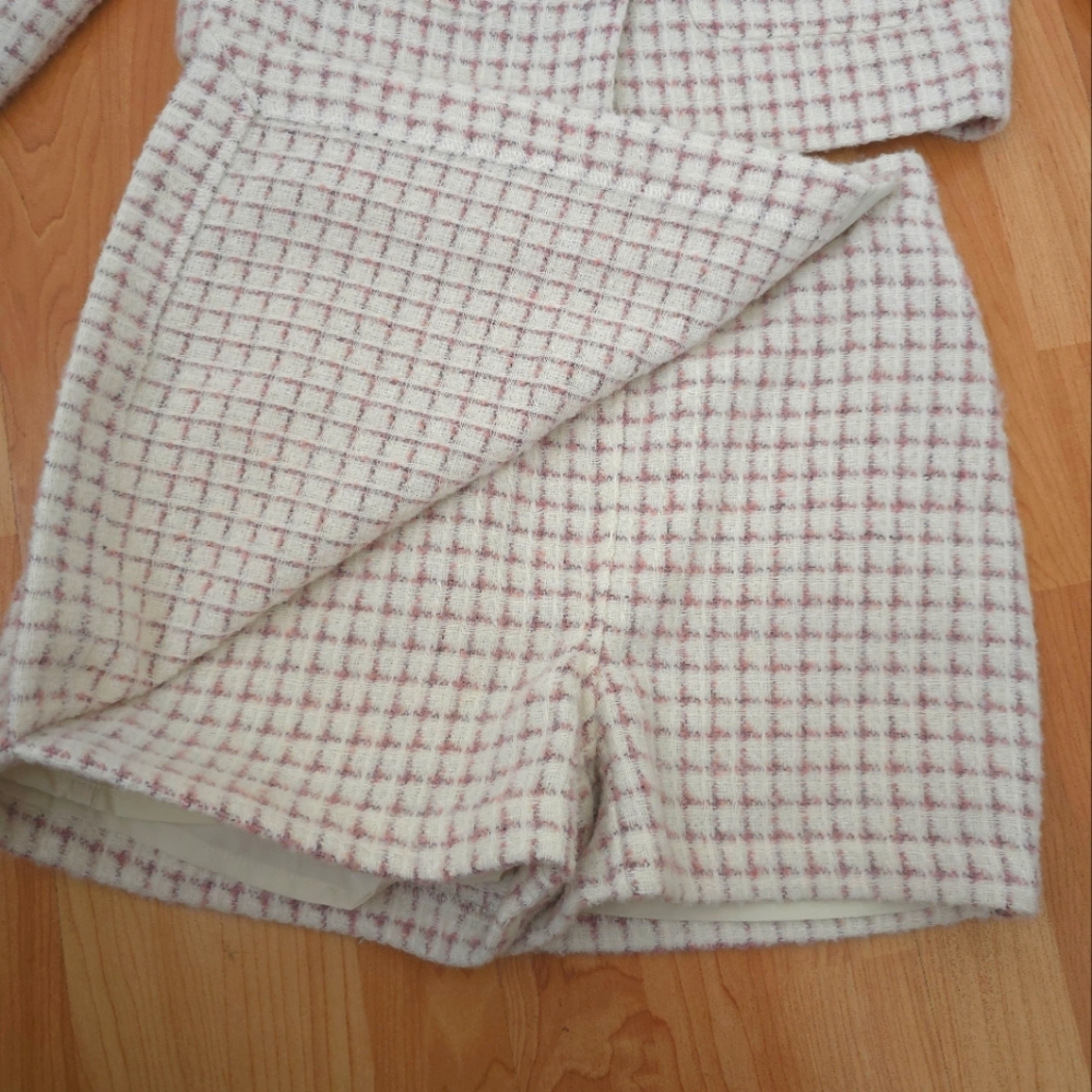 NWT House Of Harlow 1960 Twead Business Suit Skort and Jacket 2 Piece set - Picture 3 of 10